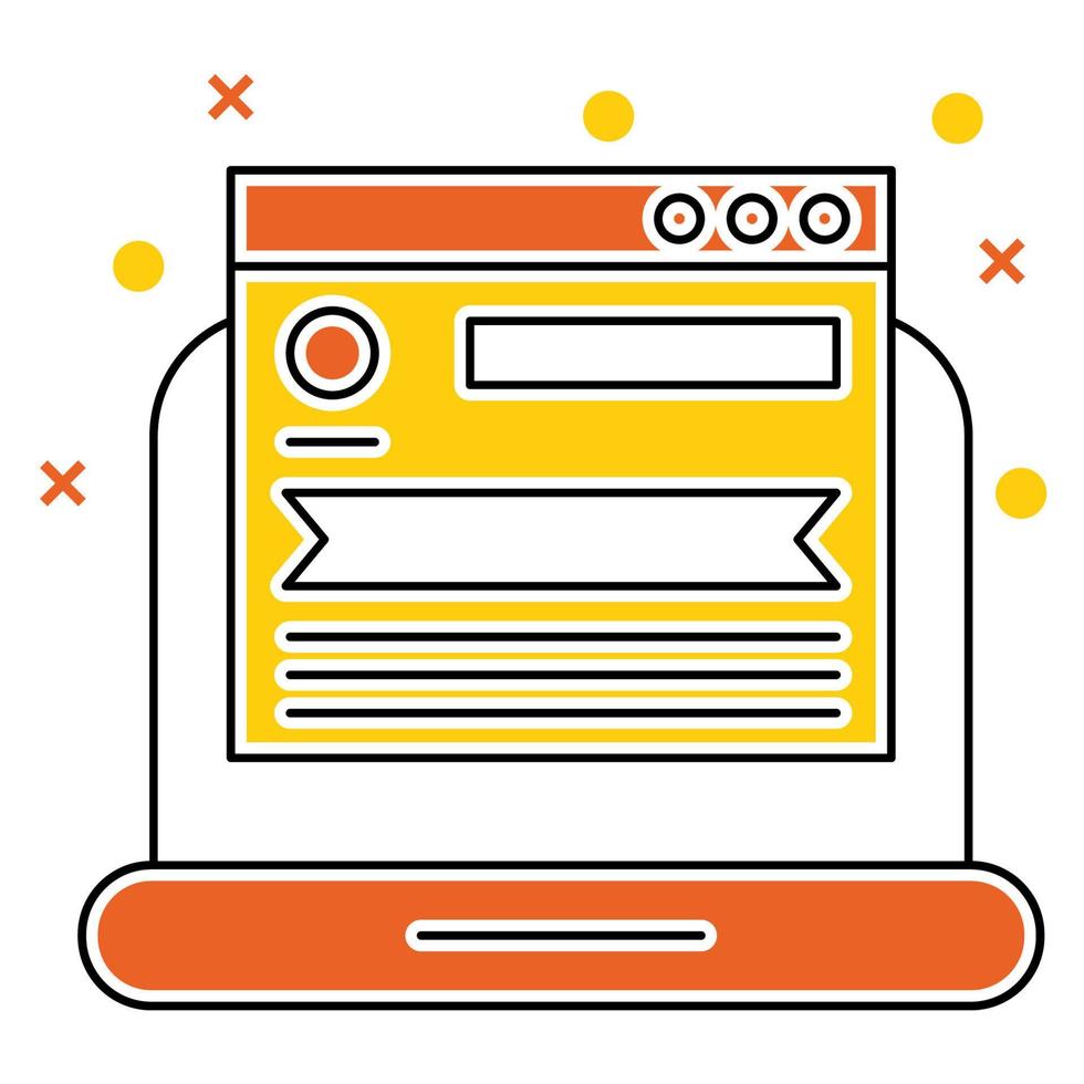 website page icon, suitable for a wide range of digital creative projects. vector