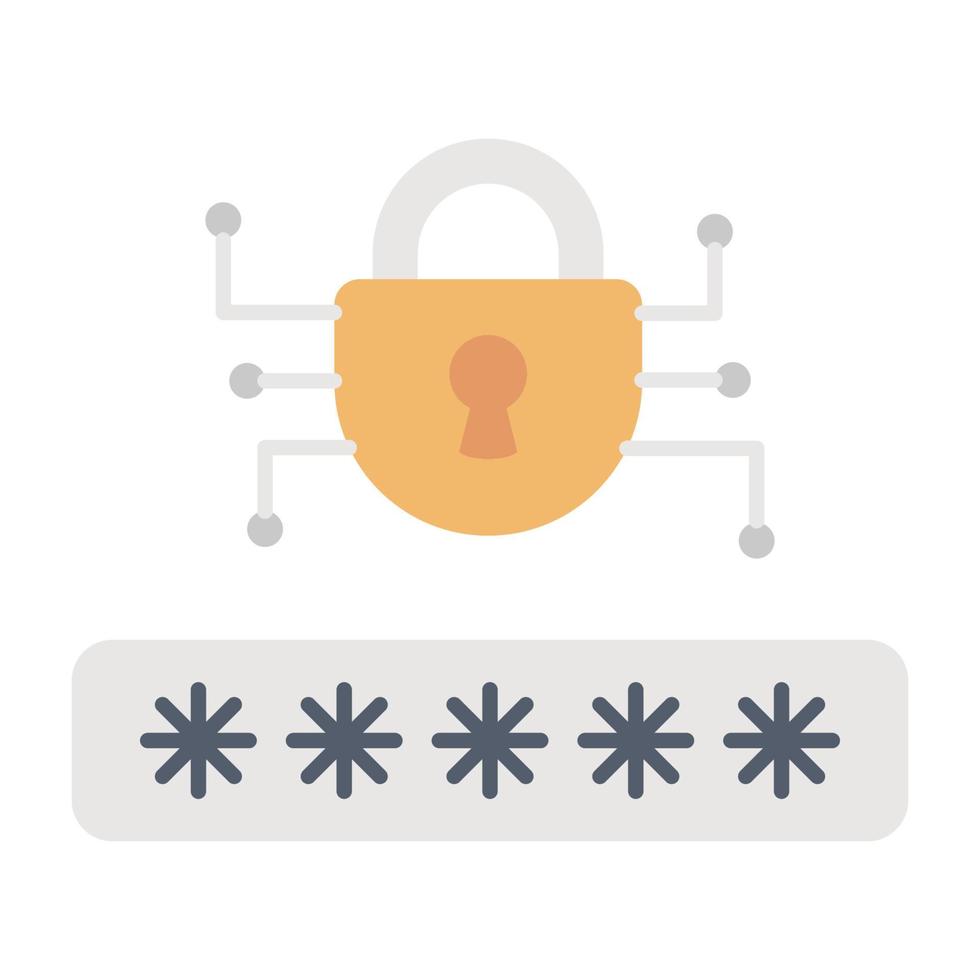 password encryption icon, suitable for a wide range of digital creative projects. vector