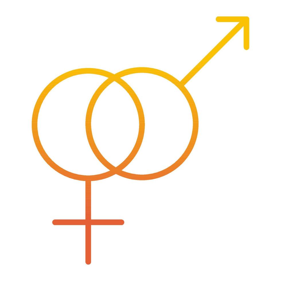 icono de género, adecuado para una amplia gama de proyectos creativos digitales. vector