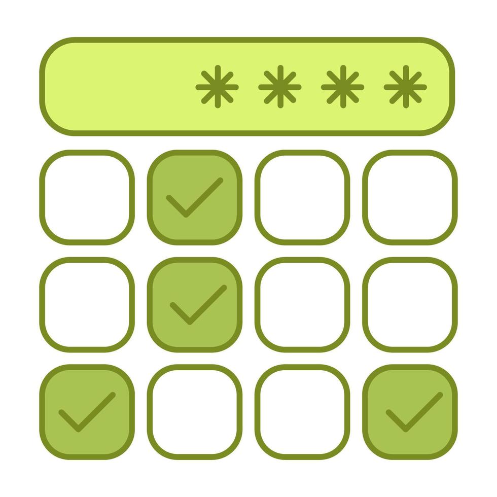Open door password icon, suitable for a wide range of digital creative projects. vector