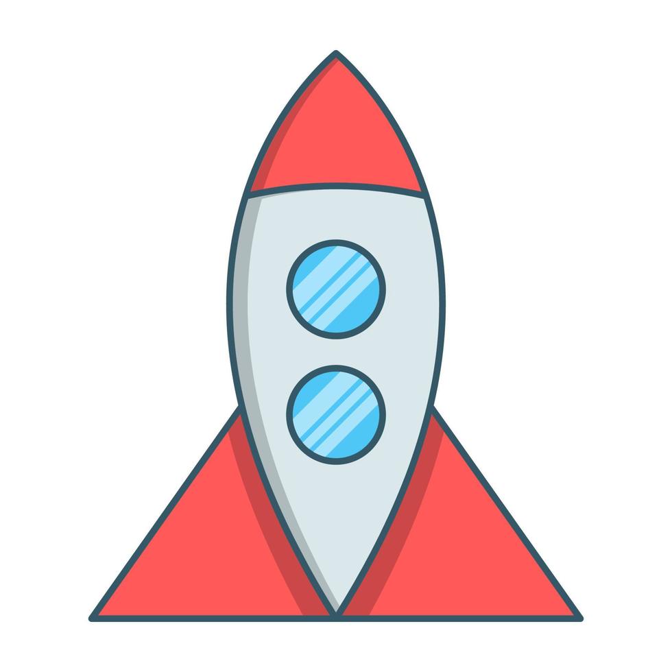 Spaceship icon, suitable for a wide range of digital creative projects. vector
