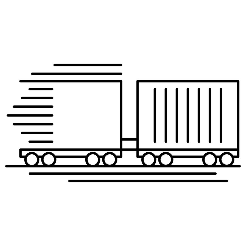 Fast train icon, suitable for a wide range of digital creative projects. vector