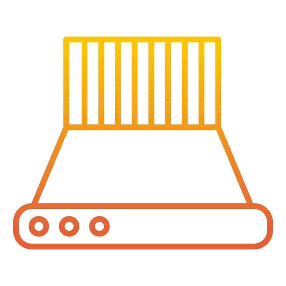 exhaust hood icon, suitable for a wide range of digital creative projects. vector