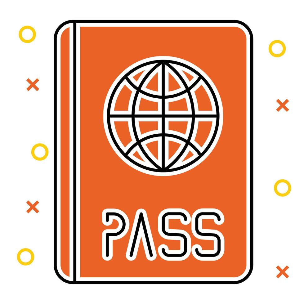 passport icon, suitable for a wide range of digital creative projects. vector