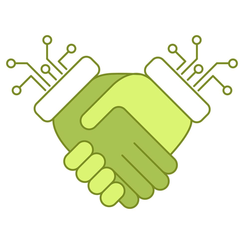 handshake icon, suitable for a wide range of digital creative projects. vector