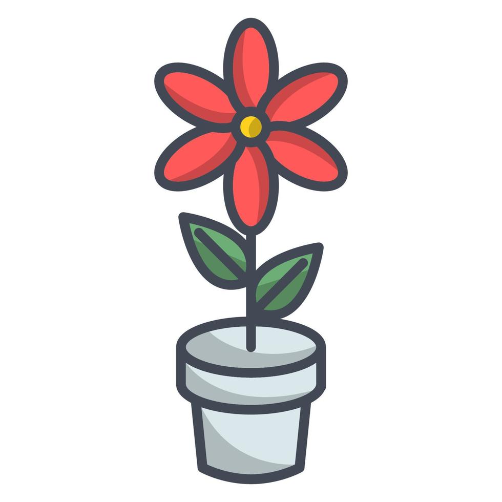 flower icon, suitable for a wide range of digital creative projects. vector