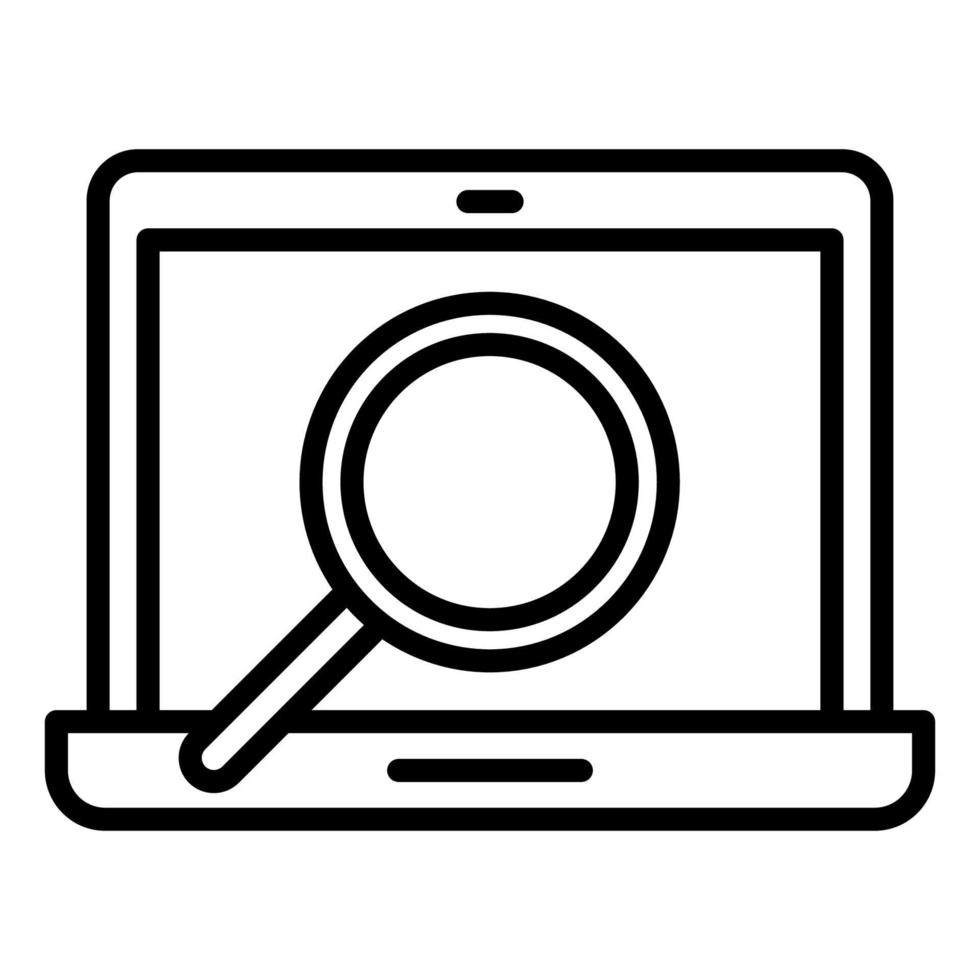 online search icon, suitable for a wide range of digital creative projects. vector