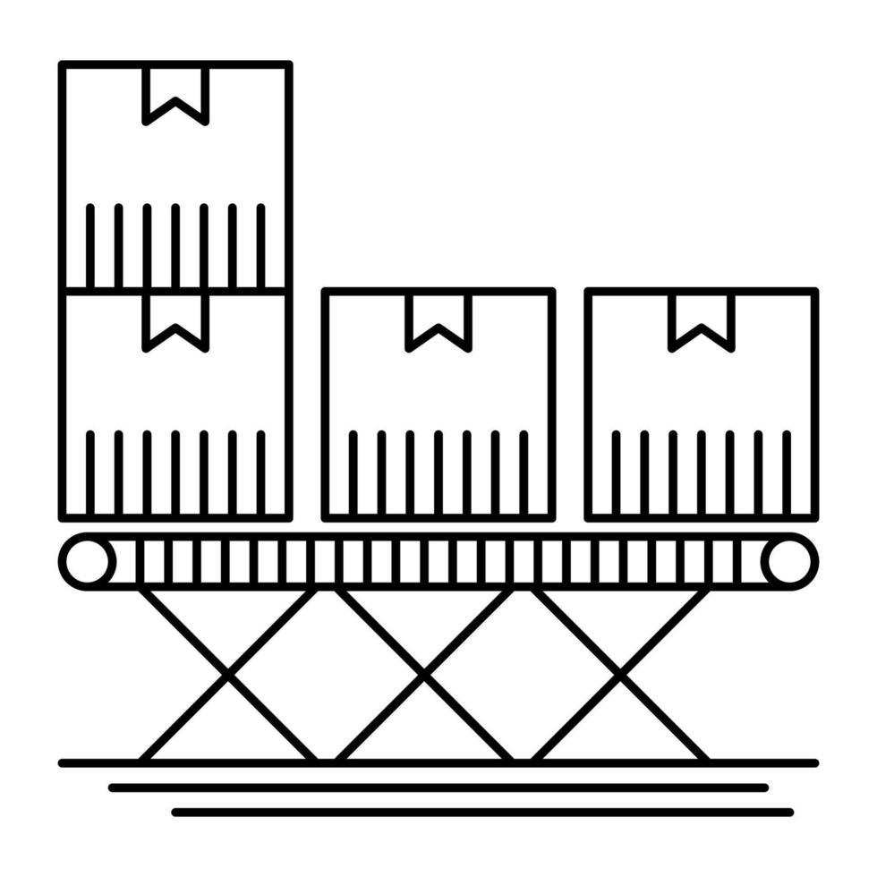 loading shipping container icon, suitable for a wide range of digital creative projects. vector