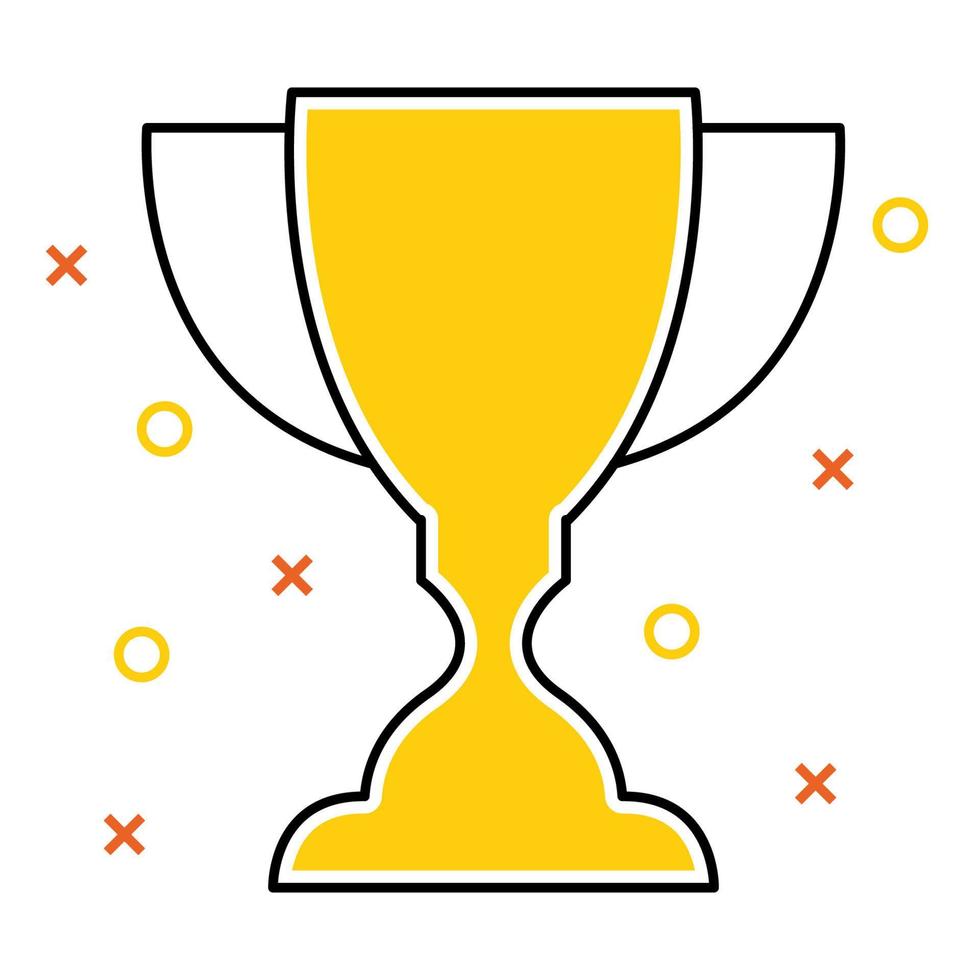 trophy icon, suitable for a wide range of digital creative projects. vector