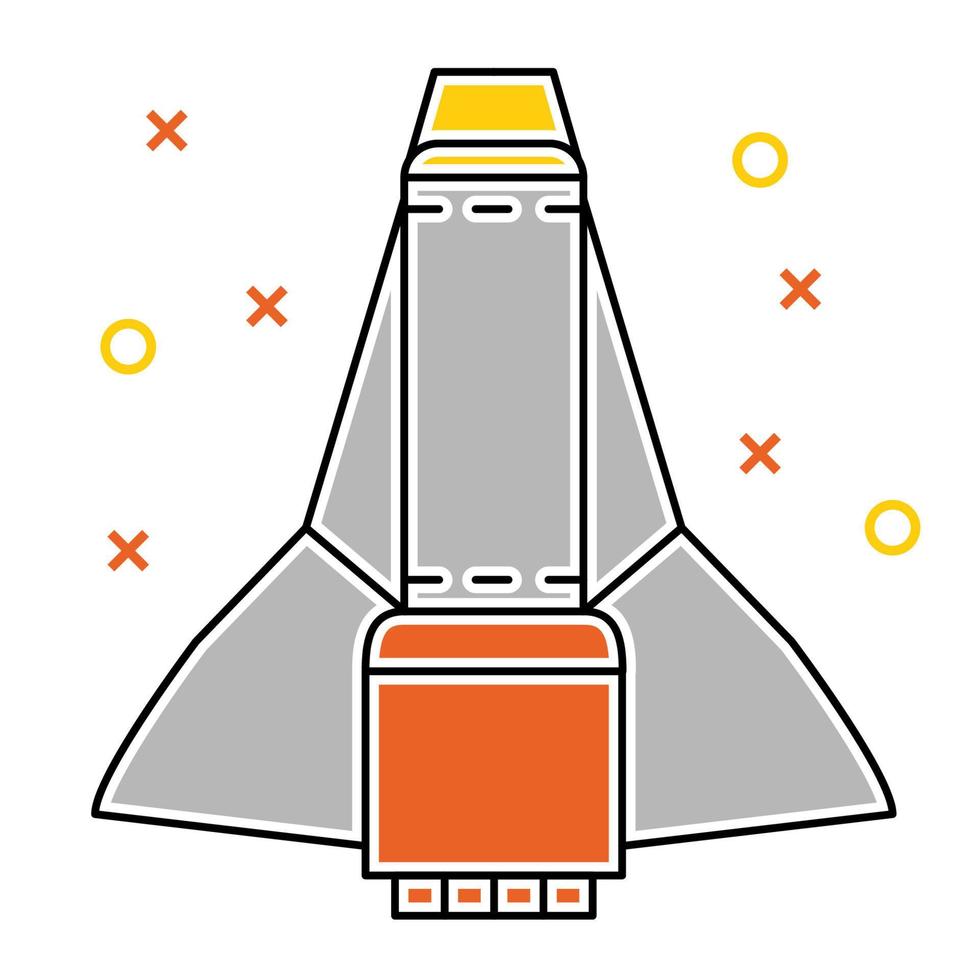 shuttle icon, suitable for a wide range of digital creative projects. vector