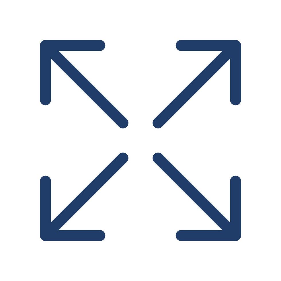 expand icon, suitable for a wide range of digital creative projects. vector