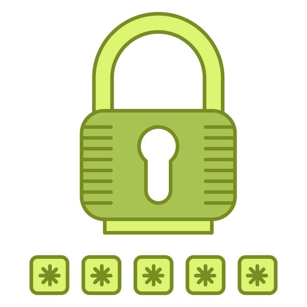 password icon, suitable for a wide range of digital creative projects. vector