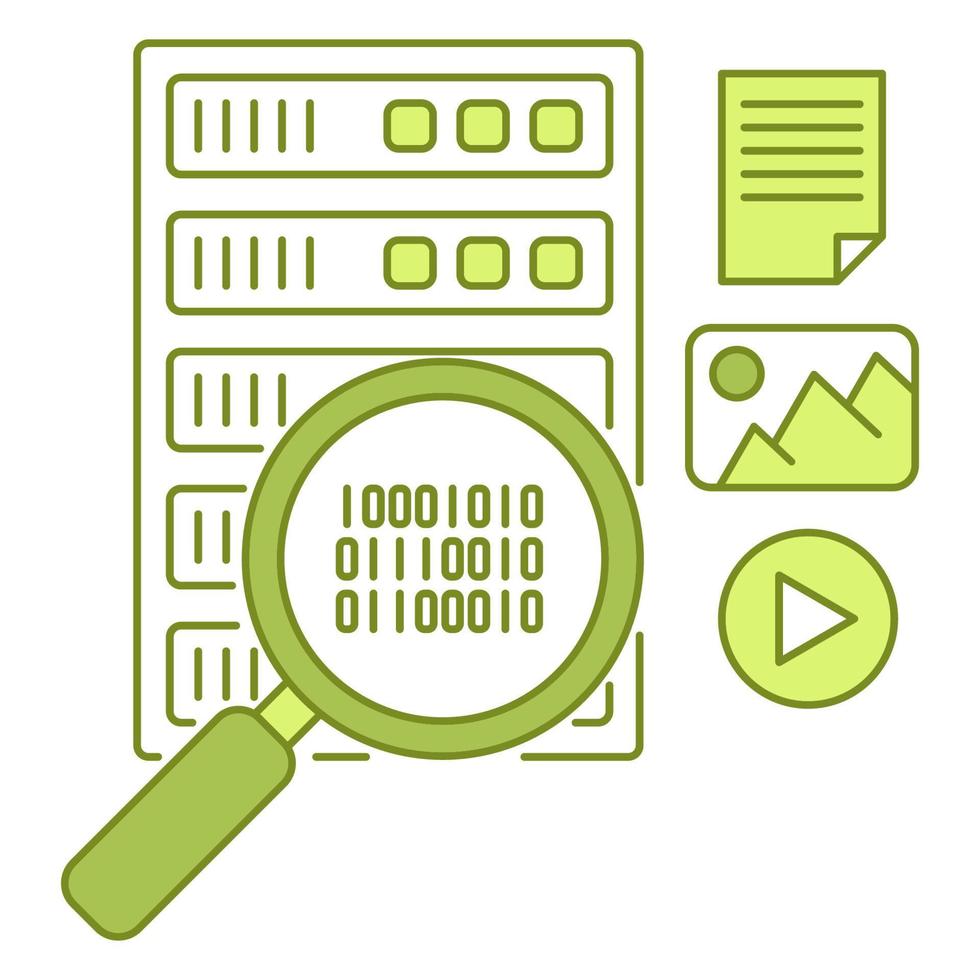 database search icon, suitable for a wide range of digital creative projects. vector