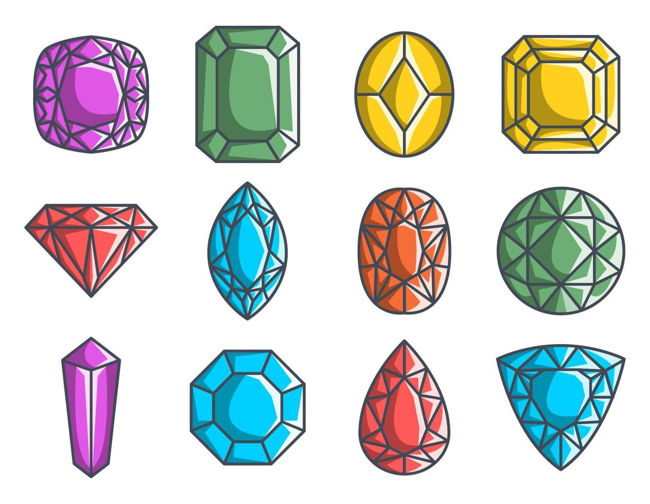 icono de piedras preciosas, adecuado para una amplia gama de proyectos creativos digitales. vector