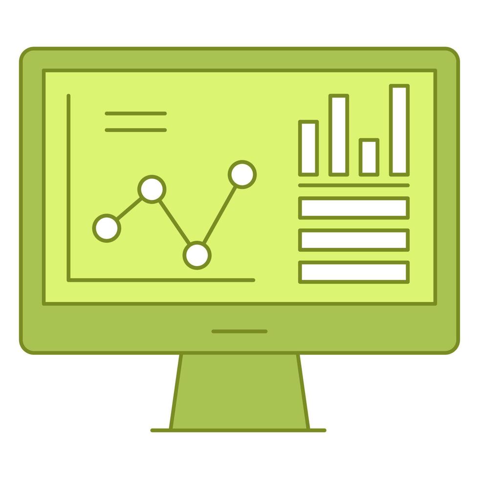 analytics icon, suitable for a wide range of digital creative projects. vector