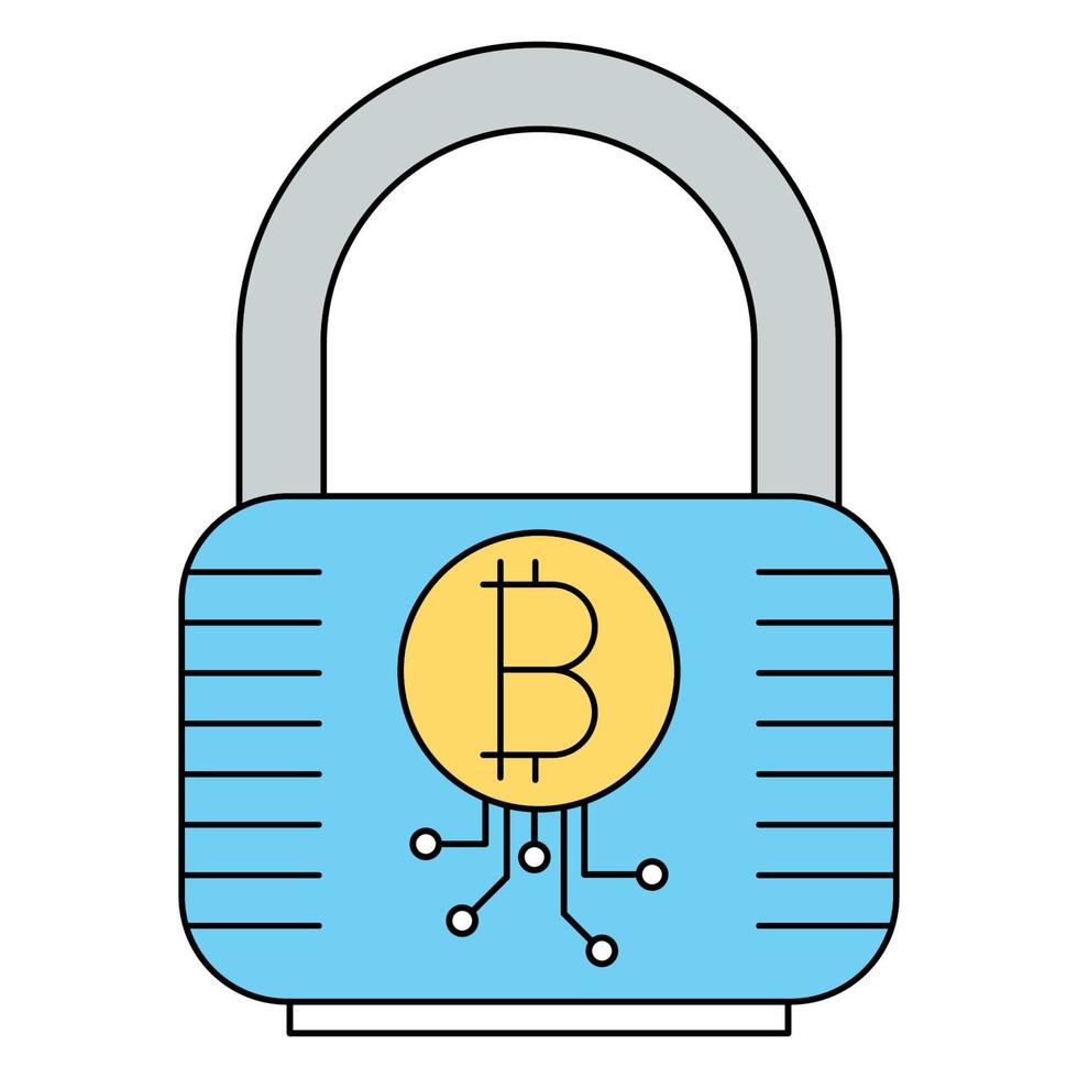 Bitcoin wallet icon, suitable for a wide range of digital creative projects. vector