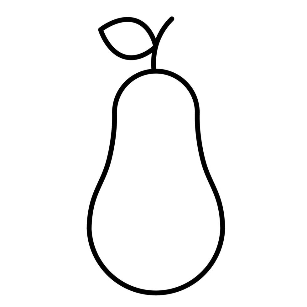 Pear icon, suitable for a wide range of digital creative projects. vector