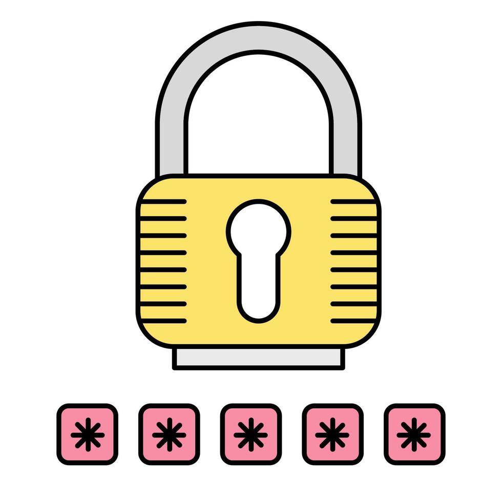 Open door password icon, suitable for a wide range of digital creative projects. vector