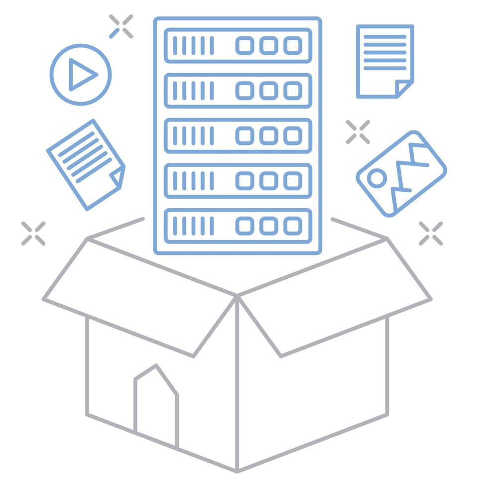 data storage icon, suitable for a wide range of digital creative projects. vector