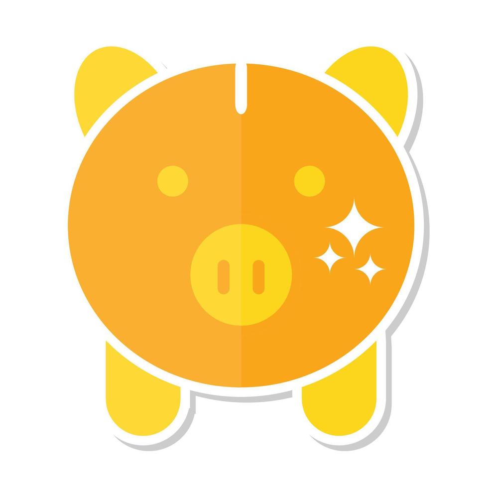 piggy bank icon, suitable for a wide range of digital creative projects. vector