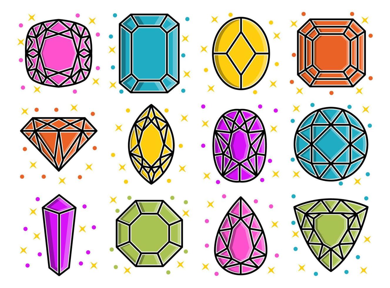 gemstones icon, suitable for a wide range of digital creative projects. vector