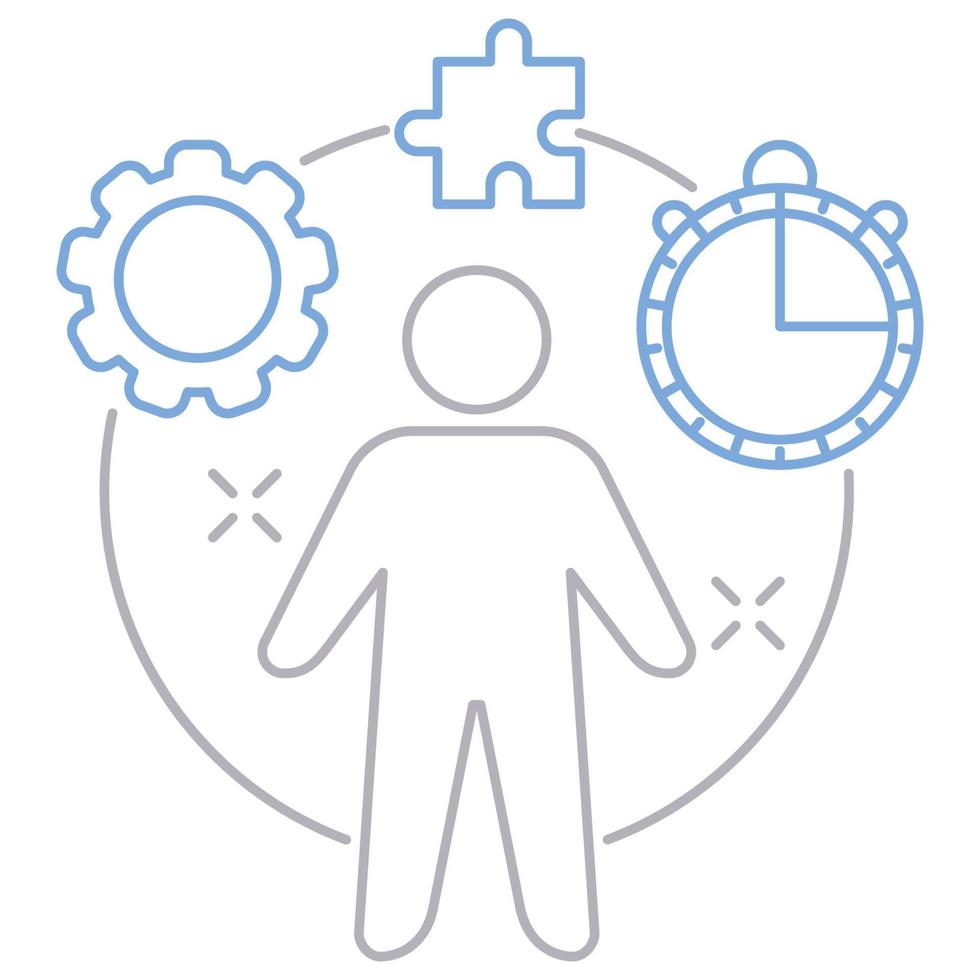 project manager icon, suitable for a wide range of digital creative projects. vector