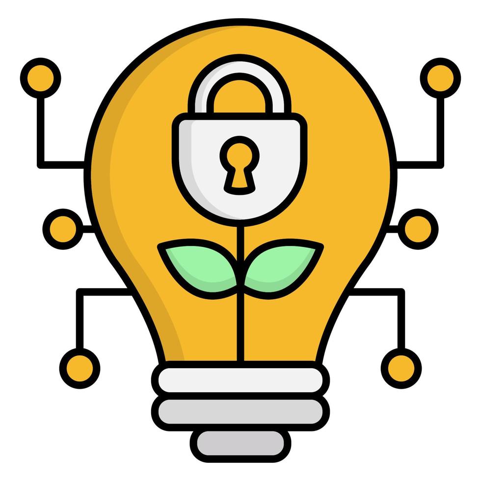 Data security idea icon, suitable for a wide range of digital creative projects. vector