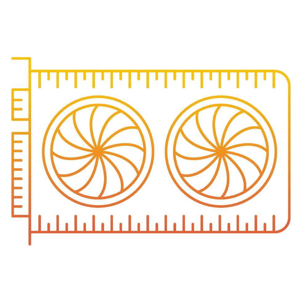 graphic card icon, suitable for a wide range of digital creative projects. vector