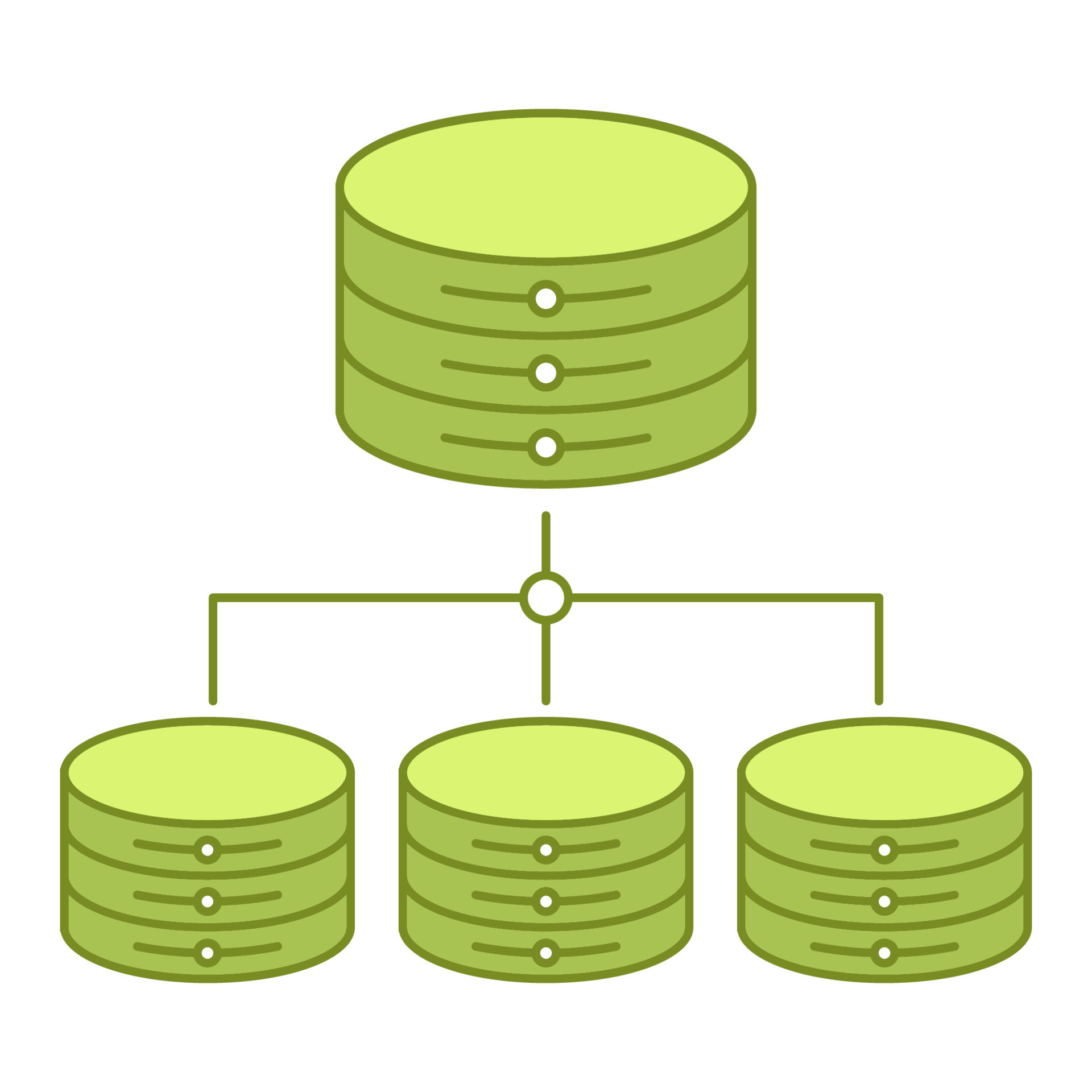 distributed database icon, suitable for a wide range of digital ...