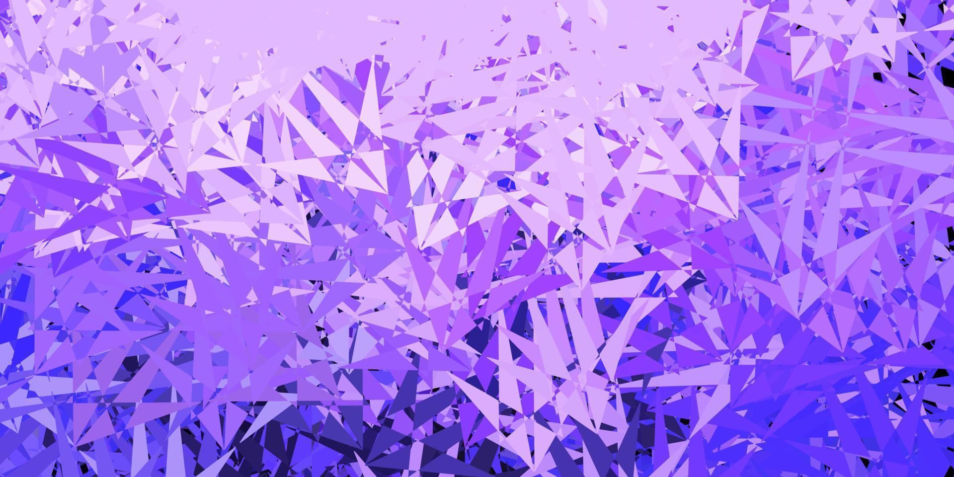 Light purple vector backdrop with triangles, lines.