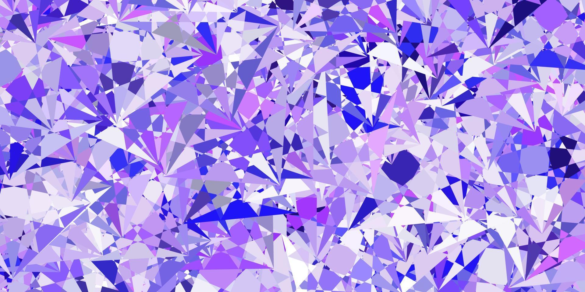 Light Purple vector layout with triangle forms.