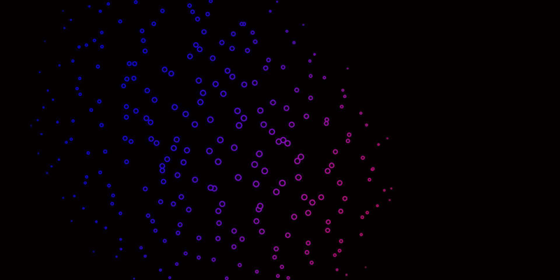 Dark Blue, Red vector background with circles.