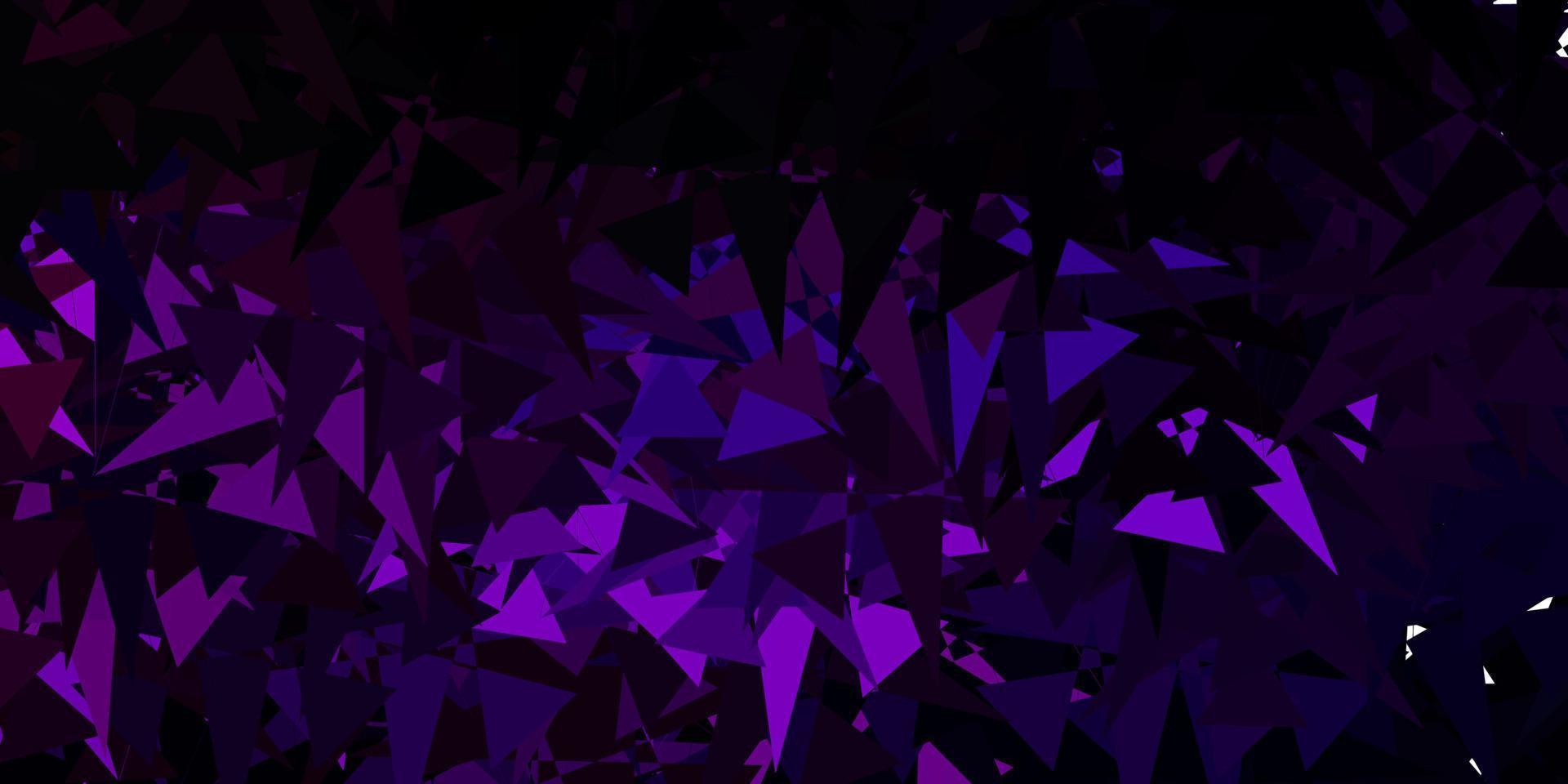 Dark Purple, Pink vector texture with memphis shapes.