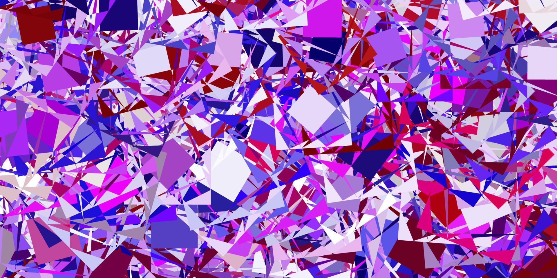 Light Purple, Pink vector background with triangles.