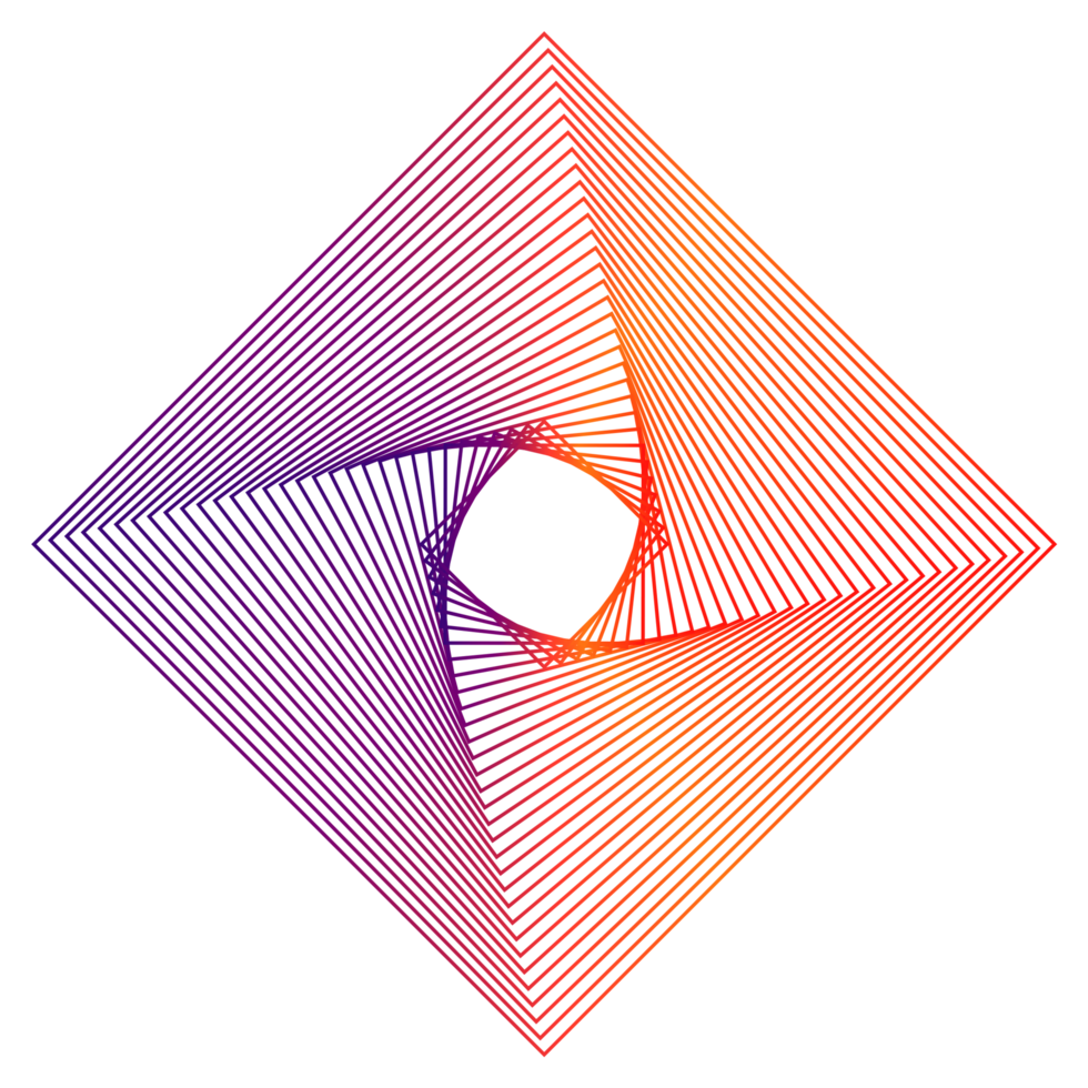 forma geométrica com efeito cromado png