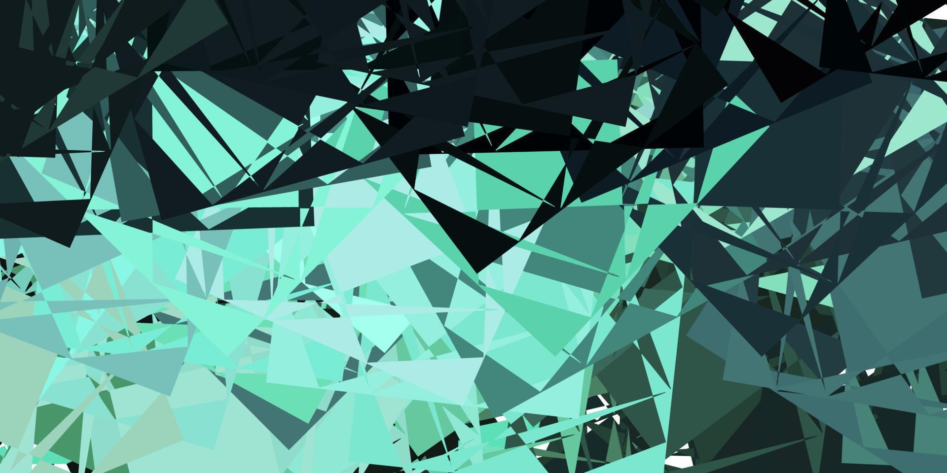 plantilla de vector verde claro con formas abstractas.