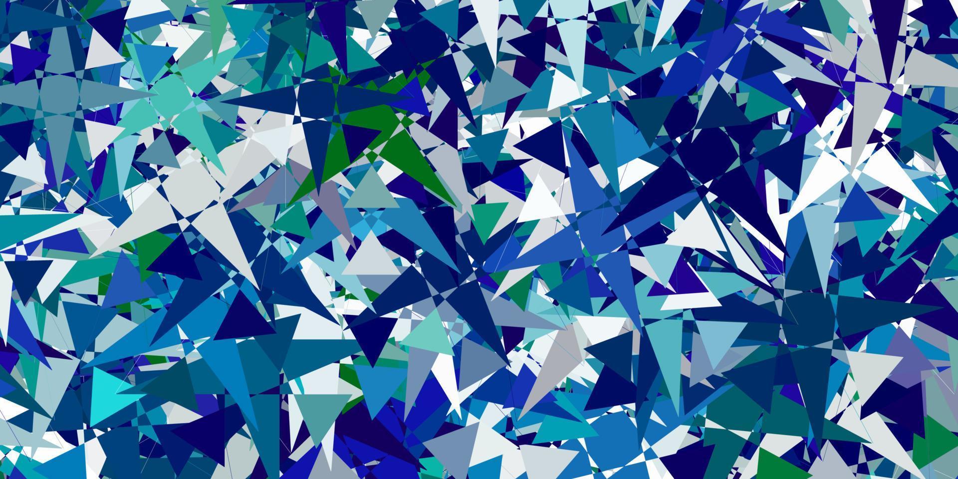 Light Green, Yellow vector background with triangles.