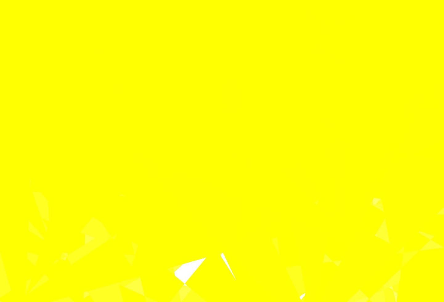 Light Green, Yellow vector background with polygonal forms.