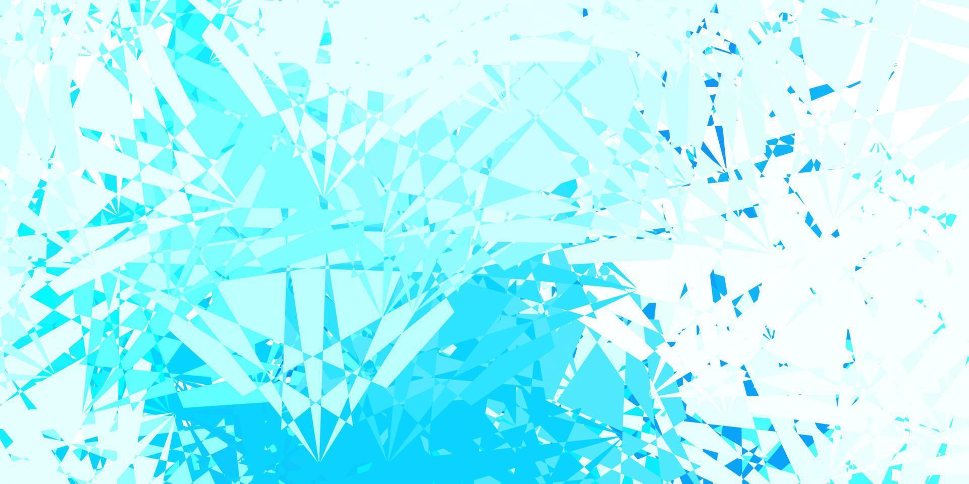 Light BLUE vector background with triangles.