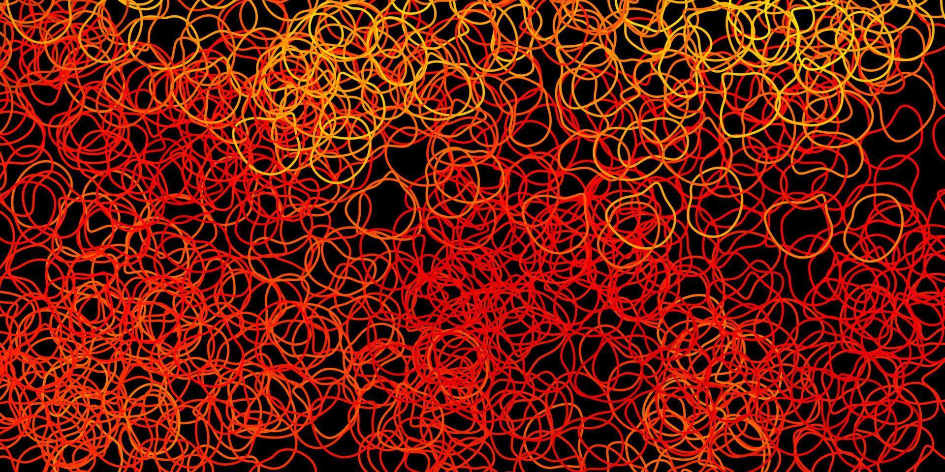 plantilla de vector naranja oscuro con formas abstractas.