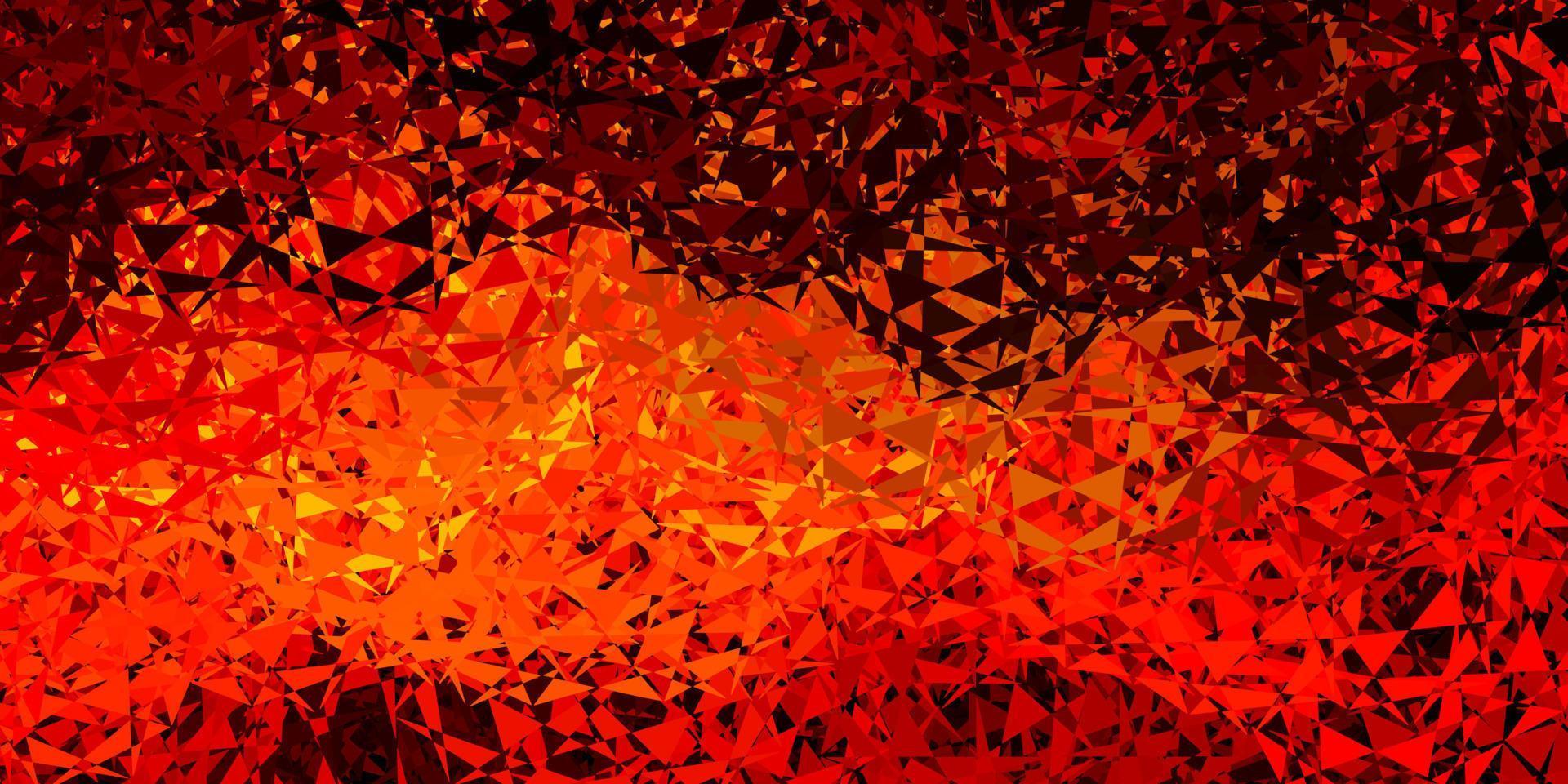 Dark orange vector pattern with polygonal shapes.