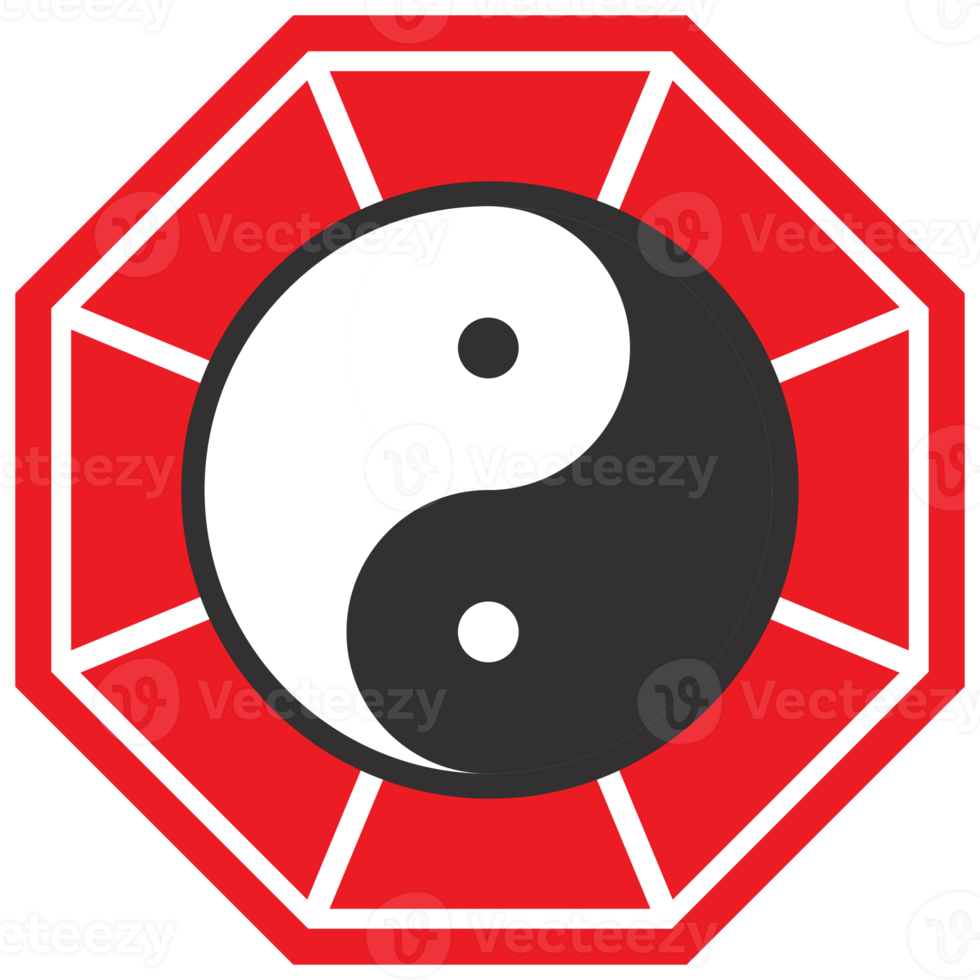 yin yang voor Chinese nieuw jaar decoratie traditioneel icoon symbolen png