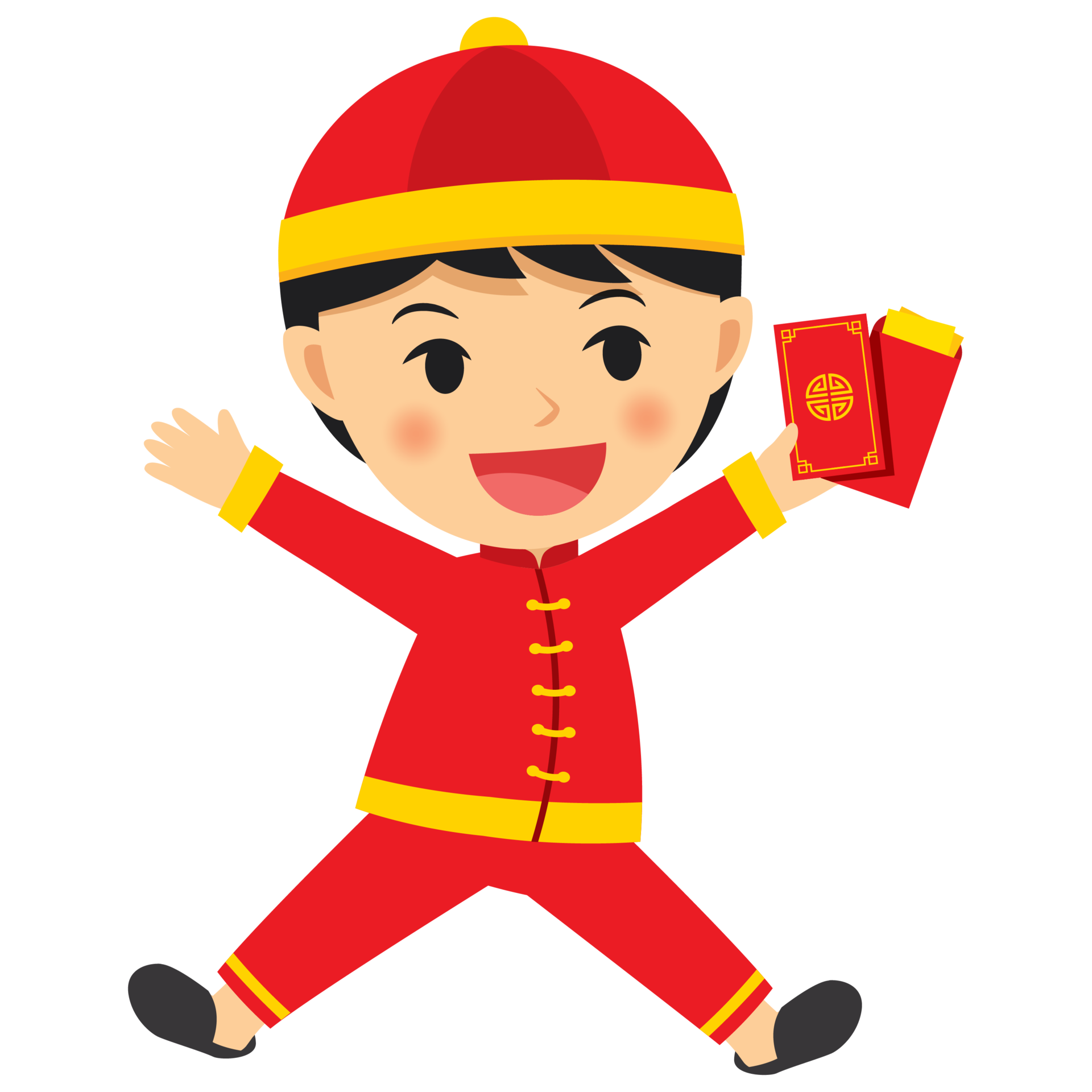 Free Happy chinese new year boy cartoon character in traditional clothes celebrate 17060430 PNG with Transparent Background Free Happy chinese new year boy cartoon character in traditional clothes celebrate 17060430 PNG with Transparent Background