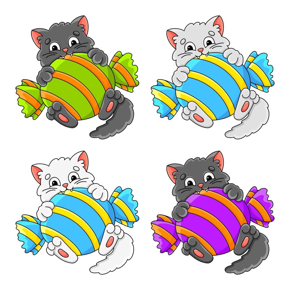 Cartoon character. Isolated on white background. Design element. Template for your design, books, stickers, cards. Vector illustration.