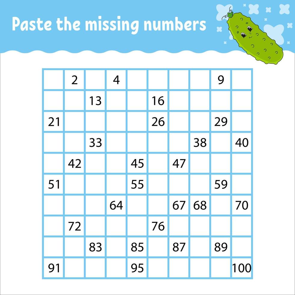 Mathematical square maze. Game for kids. Number labyrinth. Education worksheet. Activity page. Puzzle for children. cartoon characters. Vector illustration.