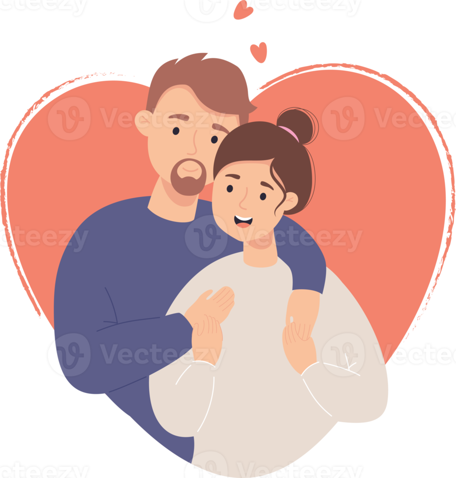 feliz pareja enamorada png