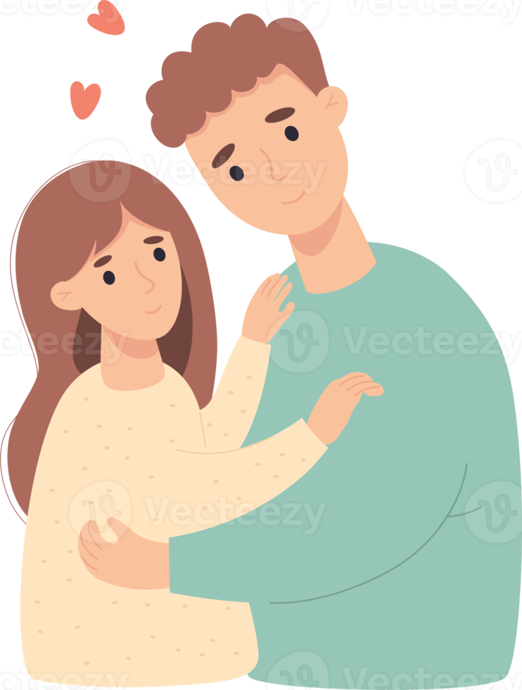 couple de jeunes amoureux png