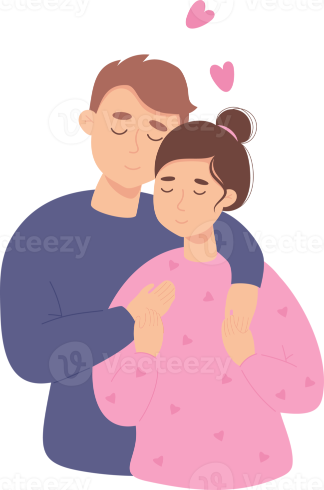 Romantic Loving couple png