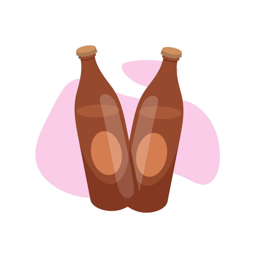 bebida botella vector ilustración, diseño gráfico.