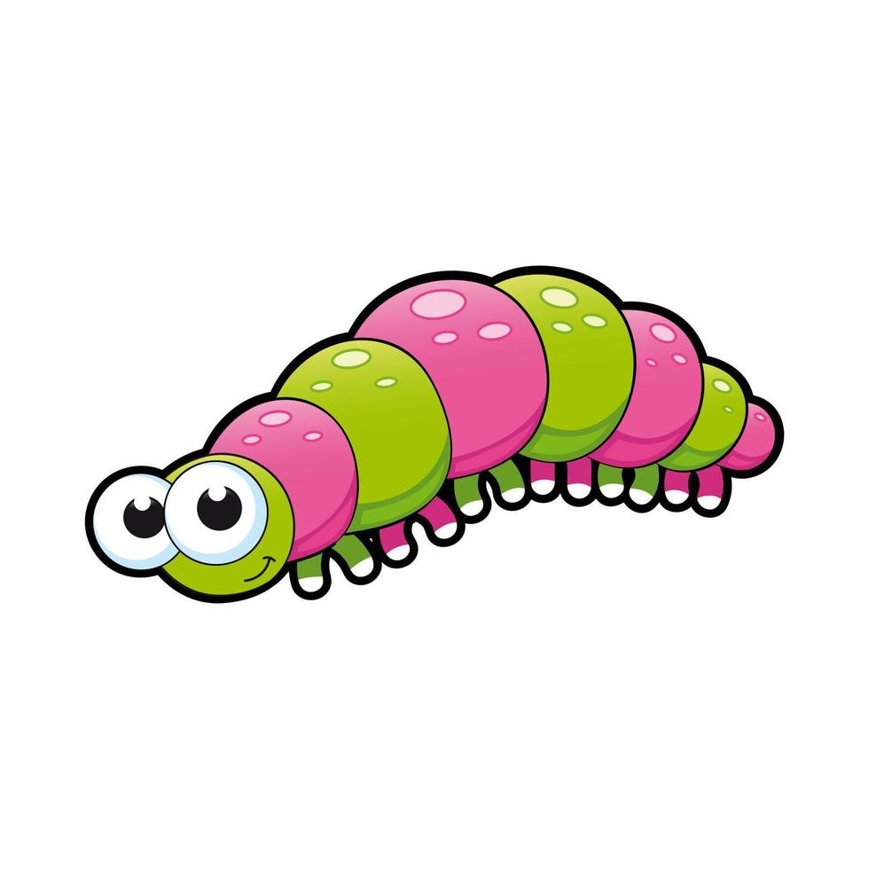 cute bug smiling illustration vector. vector